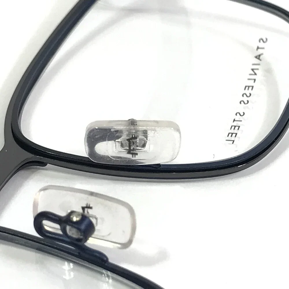 Lightec by Morel Eyeglasses Frames 30015L BG08 Black Blue Rectangle 53-19-140